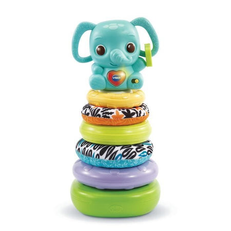 VTECH BABY - Nino, Baby Elephant Stacko 3 in 1 (plastica a base biologica)