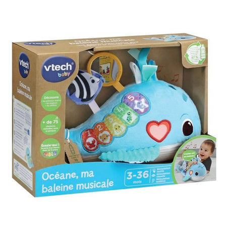 VTECH OCANE, LA MIA BALENA MUSICALE (BOTTIGLIE DI PLASTICA RICICLATA)