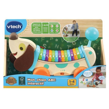 VTECH BABY - Il mio cane interattivo ABC (giocattolo in legno FSC)