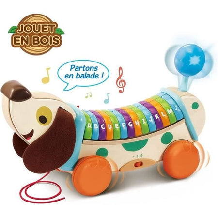 VTECH BABY - Il mio cane interattivo ABC (giocattolo in legno FSC)
