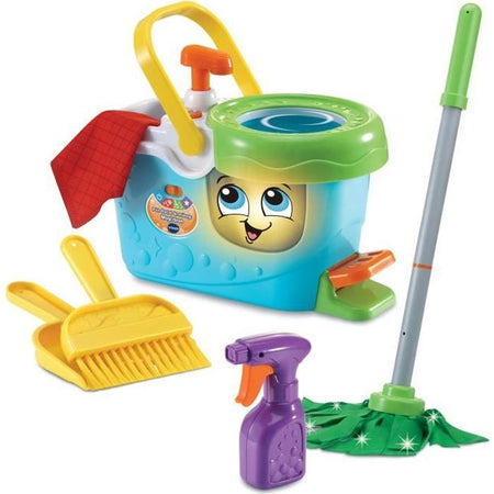 VTECH - 1,2,3 Imitate Me - Carrello per la pulizia Little Magi'clean - Giocattolo imitazione per bambini