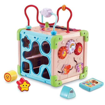 CUBO NATURA INTERATTIVO MULTI-ATTIVIT VTECH (GIOCATTOLO IN LEGNO CERTIFICATO FSC)