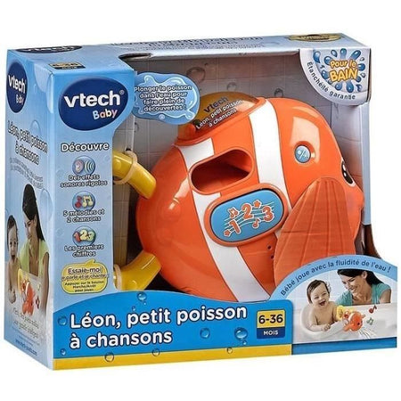 VTECH BABY - Giocattolo da bagno - Léon, piccolo pesce con canzoni