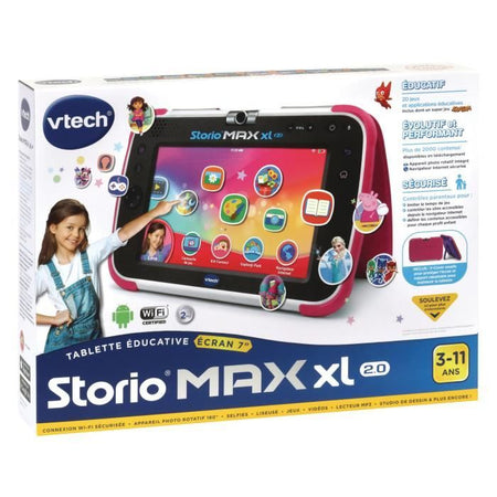 VTECH - Storio Max XL 2.0 7 console rosa - Tablet educativo per bambini da 7 pollici
