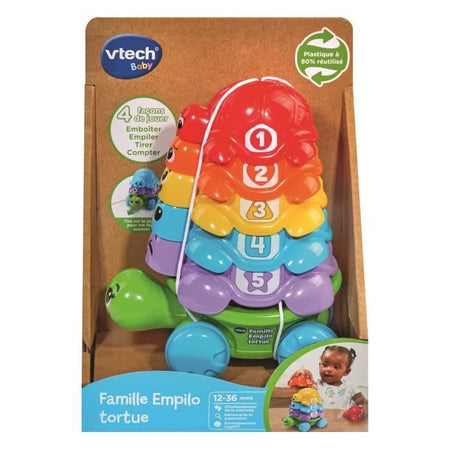 VTECH-FAMILY EMPILO TARTARUGA (PLASTICA RIUTILIZZATA)