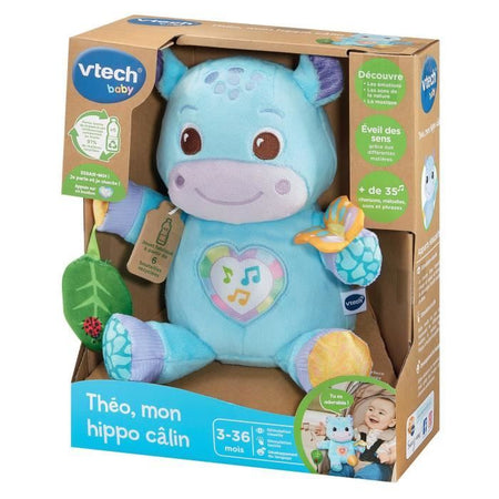 VTECH THO, IL MIO IPPOPOTAMO COCCOLATO (BOTTIGLIE DI PLASTICA RICICLATE)