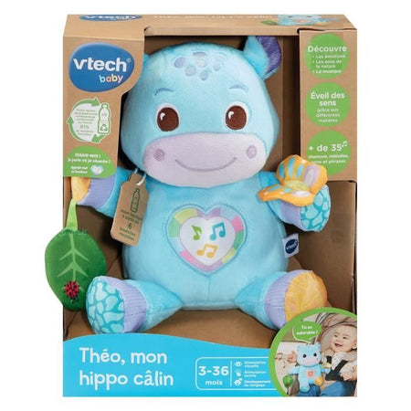 VTECH THO, IL MIO IPPOPOTAMO COCCOLATO (BOTTIGLIE DI PLASTICA RICICLATE)
