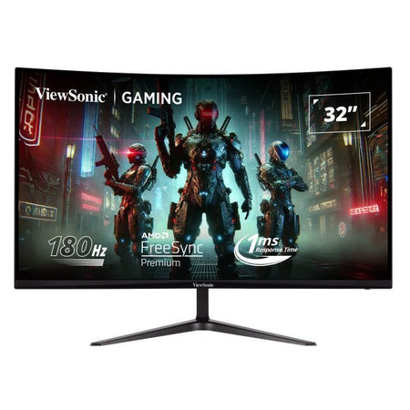 Schermo da gioco curvo per PC - VIEWSONIC VX3218 - PC - MHD - 32 FHD - Pannello VA - 1 ms - 165 Hz - DisplayPort - AMD FreeSync
