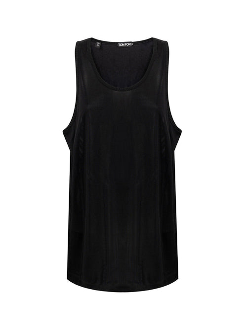Tom Ford Top smanicato semitrasparente da donna