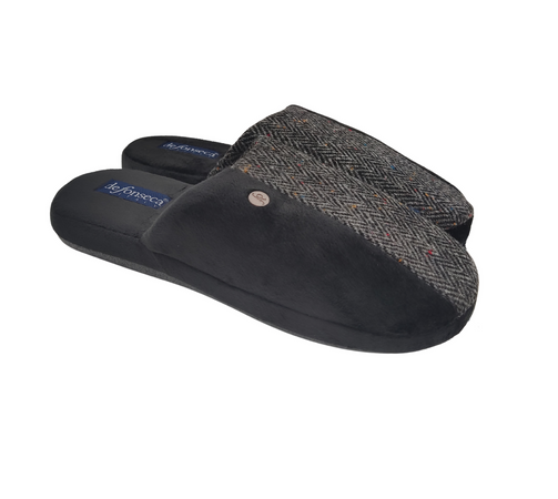 de fonseca Savoia Ciabatte Uomo Invernali da Casa, Pantofole Chiuse e Calde, Produzione Artigianale