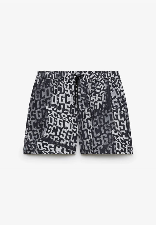 GCDS COSTUME ESSENTIALS MONOGRAM SWIMSHORTS da uomo
