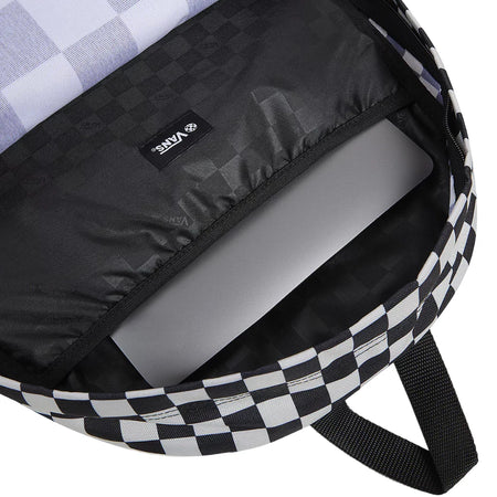 VANS Zaino Donna art. Old Skool Check VN000H4X3M41 bianco-nero