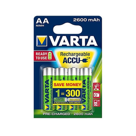Varta Batteria Ricaricabile Stilo Aa 2100Mah Accu Blist.4Pz 56706101404