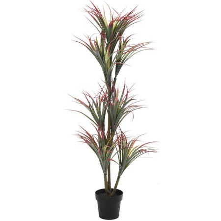 Vaso pianta artificiale Yucca decorativa verde da 150 cm per interno