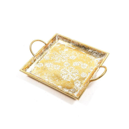 Vassoio in Metallo Quadrato 37 x 29 x 7Cm Mercury