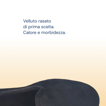 Dorea magiche ballerine donna scarpe in vellutino rasato eleganti friulane per ricevimenti, vera produzione artigianale spagnola