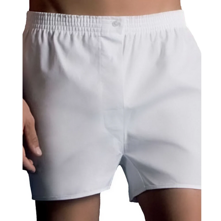 Vela Boxer da Uomo in Tessuto Cotone Tela Bianco Europa CS60