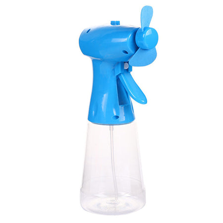 Ventilatore a batteria portatile con nebulizzatore ad acqua per mare e spiaggia h 22 cm