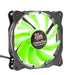 Ventola per case Cosmo Flow - 12cm- LED Verde Circolare- 3+4pin- silenziosa