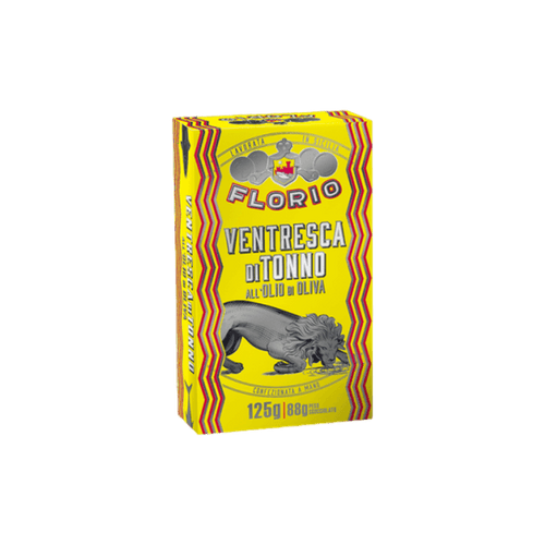 Ventresca di Tonno Florio | All'Olio di Oliva | 3 Mesi di Stagionatura | Lavorata in Sicilia | 125g