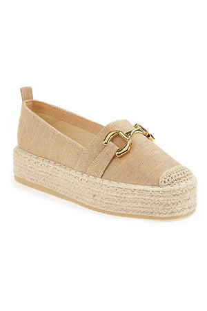 VERDE FASHION | Espadrilles flatform in tessuto