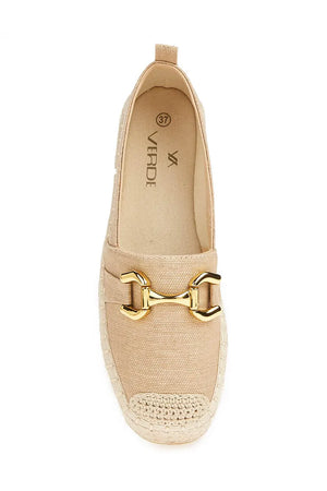 VERDE FASHION | Espadrilles flatform in tessuto