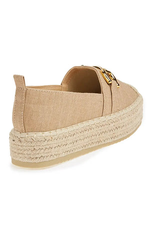 VERDE FASHION | Espadrilles flatform in tessuto