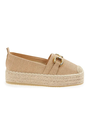 VERDE FASHION | Espadrilles flatform in tessuto