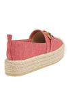 VERDE FASHION | Espadrilles flatform in tessuto