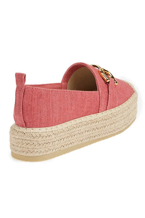 VERDE FASHION | Espadrilles flatform in tessuto