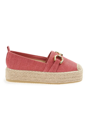 VERDE FASHION | Espadrilles flatform in tessuto