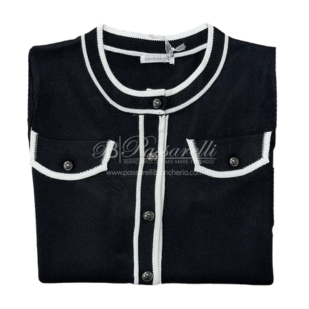 Verdissima Cardigan Corto in Viscosa con Bottoni 2509S50