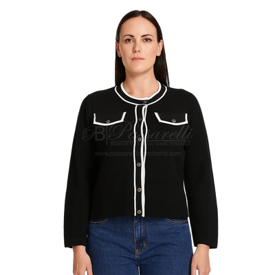 Verdissima Cardigan Corto in Viscosa con Bottoni 2509S50