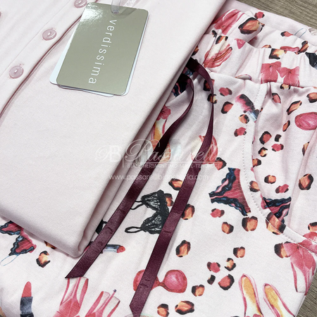 Verdissima Pigiama Caldo Cotone da Donna BL11 2509S60