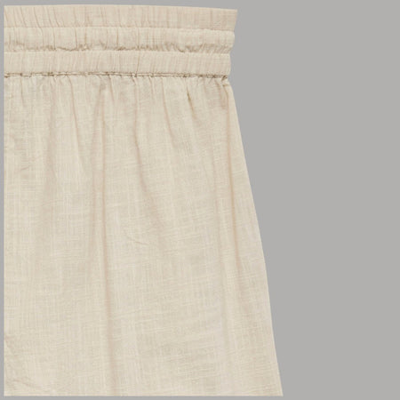 Vero Moda Pantaloni Wide Leg Cotton Linen Vita Medio Elasticizzata