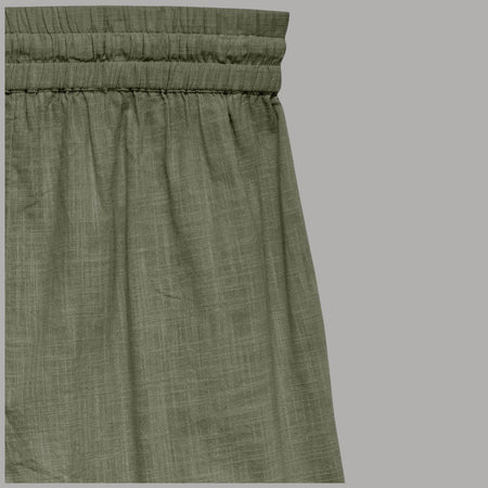 Vero Moda Pantaloni Wide Leg Cotton Linen Vita Medio Elasticizzata