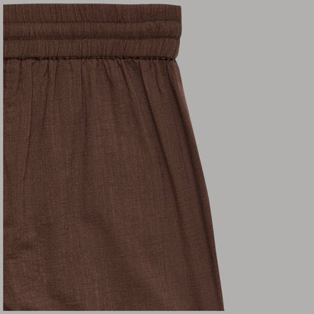 Vero Moda Pantaloni Wide Leg Cotton Linen Vita Medio Elasticizzata
