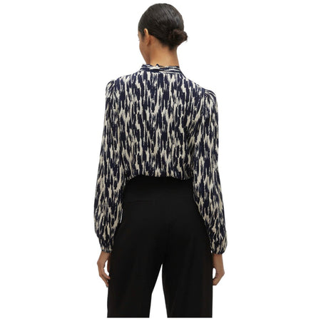 Vero Moda blusa bianco blu Easy Joy 10302057 Camicie Vero Moda