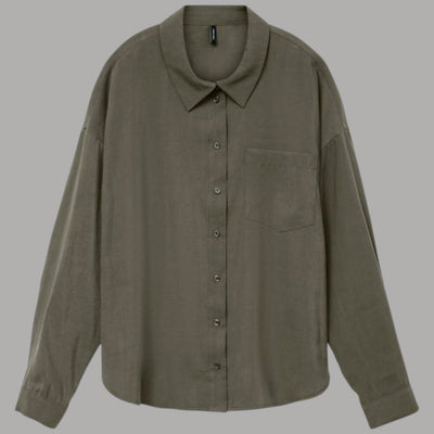 Vero Moda Camicia Donna in Modal con Taschino e Colletto Classico