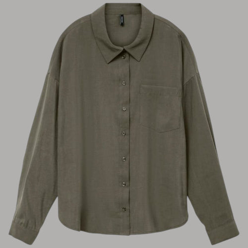 Vero Moda Camicia Donna in Modal con Taschino e Colletto Classico