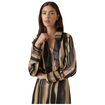 Vero Moda camicia nero beige Tam Tonja 10298906