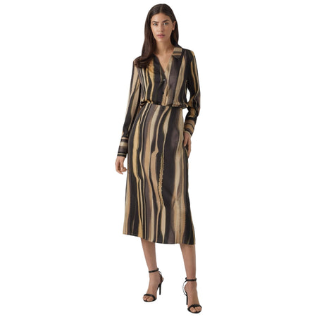 Vero Moda camicia nero beige Tam Tonja 10298906