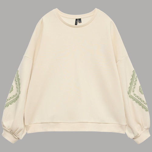 Vero Moda felpa oversize crema Talulah 10336118