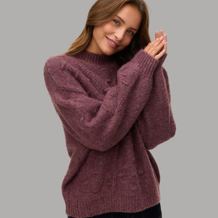 Vero Moda maglione prugna Kaia 10334928