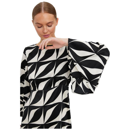 Vero Moda mini abito Kypra nero panna