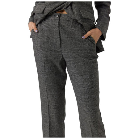 Vero Moda pantalone check grigio Mila 10291911