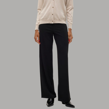Vero moda pantalone wide leg nero Berlin Zamira 10318454