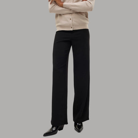 Vero moda pantalone wide leg nero Berlin Zamira 10318454