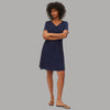 Vestito Corto Vero Moda in Viscosa con Scollo a V e Vita Regolabile