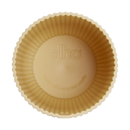 Vaso "Vibes Fold Round" in plastica riciclata, per esterno, stile moderno